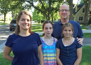 Son John's buddy Matt Meyer, wife Toby and their pretty daughters.